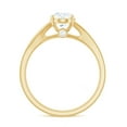thumbnail image 3 of Rosec Jewels Moissanite Oval Engagement Ring for Women - 1 Ct - Solitaire Ring - 6X8 mm - D-VS1 Quality Certified, 14K Yellow Gold, US 5.00, 3 of 9