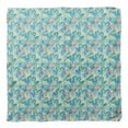 thumbnail image 4 of Bimba Green Colorful Leaves Pure Silk Printed Head Bandanas Summer Neck Wrap Scarf 40 x 40 Inches, 4 of 6