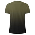 thumbnail image 4 of Aofany Plus Size Casual T-shirt for Men Summer Gradient Round Neck Short Sleeve Tee Top On Clearance, 4 of 4