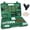 Green, variant on Universal Gun Cleaning Kit Hunting Handgun Shot Gun Cleaning Kit for All Guns with Case Travel Size Portable Metal Brushes