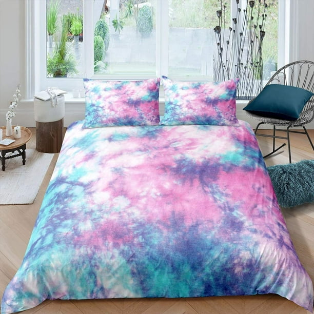 Girls tie top dye bedding
