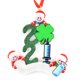 thumbnail image 1 of Decoración De Árbol De Navidad Personalizado Adornos De Navidad De Reunión Familiar Con Patrón De Papá Noel De Trébol De Cuatro Hojas Eigraketly HA041686-07, 1 of 6