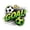 Green Multicolor, variant on Manfei Sport Football Twin Sheets, Soccer Goal Print Bedding, Green Blue 3-Piece(1 Flat Sheet, 1 Fitted Sheet and 1 Pillowcase)
