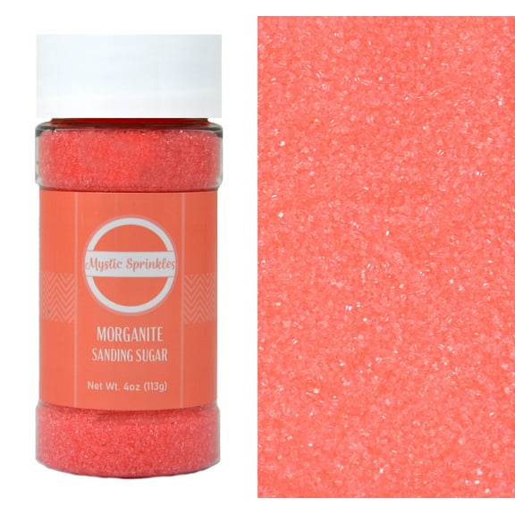 Mystic Sprinkles Morganite - Peach Sanding Sugar 4 oz.