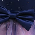 thumbnail image 5 of Odeerbi Tutu Tulle Dress For Toddler Girls Birthday Dresses Formal Dress Net Yarn Star Mesh Print Bow Pearl Party Gown Long Dresses Dark Blue, 5 of 9
