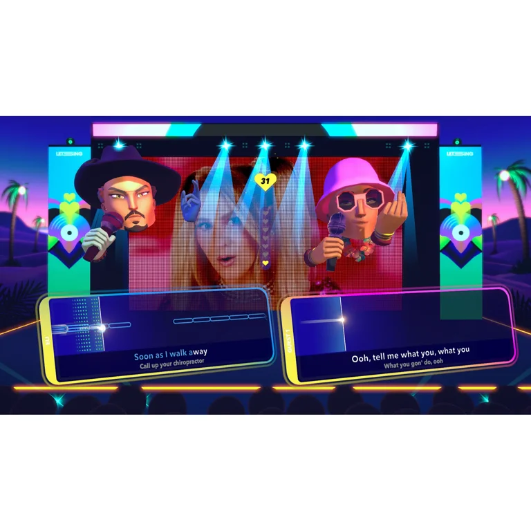 Let's Sing 2024 Karaoke Video Game + 2 Mics: Bonus Edition