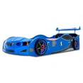 thumbnail image 6 of Super Card Beds Manufactured Wood Twin GT1 Race Car Novelty Bed with LED Lights and Sound, White, 6 of 6