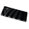 thumbnail image 2 of DistinctInk Clear Shockproof Hybrid Case for Samsung Galaxy S10 (6.1" Screen) - TPU Bumper, Acrylic Back, Tempered Glass Screen Protector - Black & Clear Zebra Stripes, 2 of 6