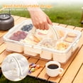 thumbnail image 5 of YOYTOO Snack Box Container with Dividers 8 Compartment Plastic Snackle Boxes Containers Lunch Box with Lids & Handles, 5 of 9