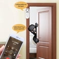 thumbnail image 3 of Tuya Smart Door Window Alarm Sensor Door Magnetic Remote Sound and Light Password Disarm Tuya Smart Home,1 * Smart Door Window Alarm Sensor Kit,White, 3 of 6