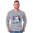 thumbnail image 3 of The Smurfs Cool Kanji Trust No One Men's Big & Tall Long Sleeve Graphic Tee Brisco Brands 2X, 3 of 5