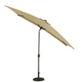 thumbnail image 5 of Nassau 6.5-ft x 10-ft Rectangular Market Umbrella with LED Bulb Lights - Champagne - Breez-Tex Canopy, 5 of 15