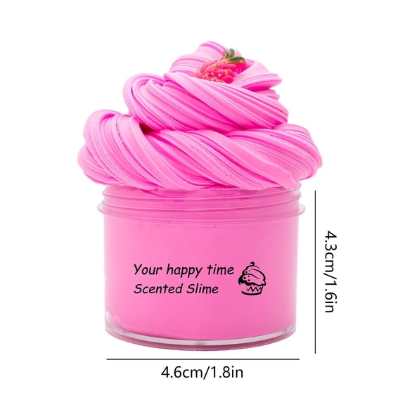 Oioii 70ml Butter Slime Kit, Soft Non-Sticky DIY Slime Toys, Stress Relief Sensory Toys, Perfect for Party Favors, Birthday Gifts & Classroom Rewards for Kids Girls Boys,Hot Pink