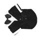 thumbnail image 3 of Traje para perro pequeño para mascotas, camisa con cuello de pajarita para mascotas, ropa elegante para bodas, fiestas y eventos, color negro M, 3 of 5