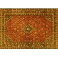thumbnail image 1 of Ahgly Company Machine Washable Indoor Rectangle Persian Yellow Traditional Area Rugs, 5' x 7', 1 of 4