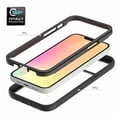 thumbnail image 3 of Decase For iPhone 13 (6.1 inch),Rubber Shockproof Soft TPU Bumper Two-layer Protector Hard PC Case Cover,Black, 3 of 6