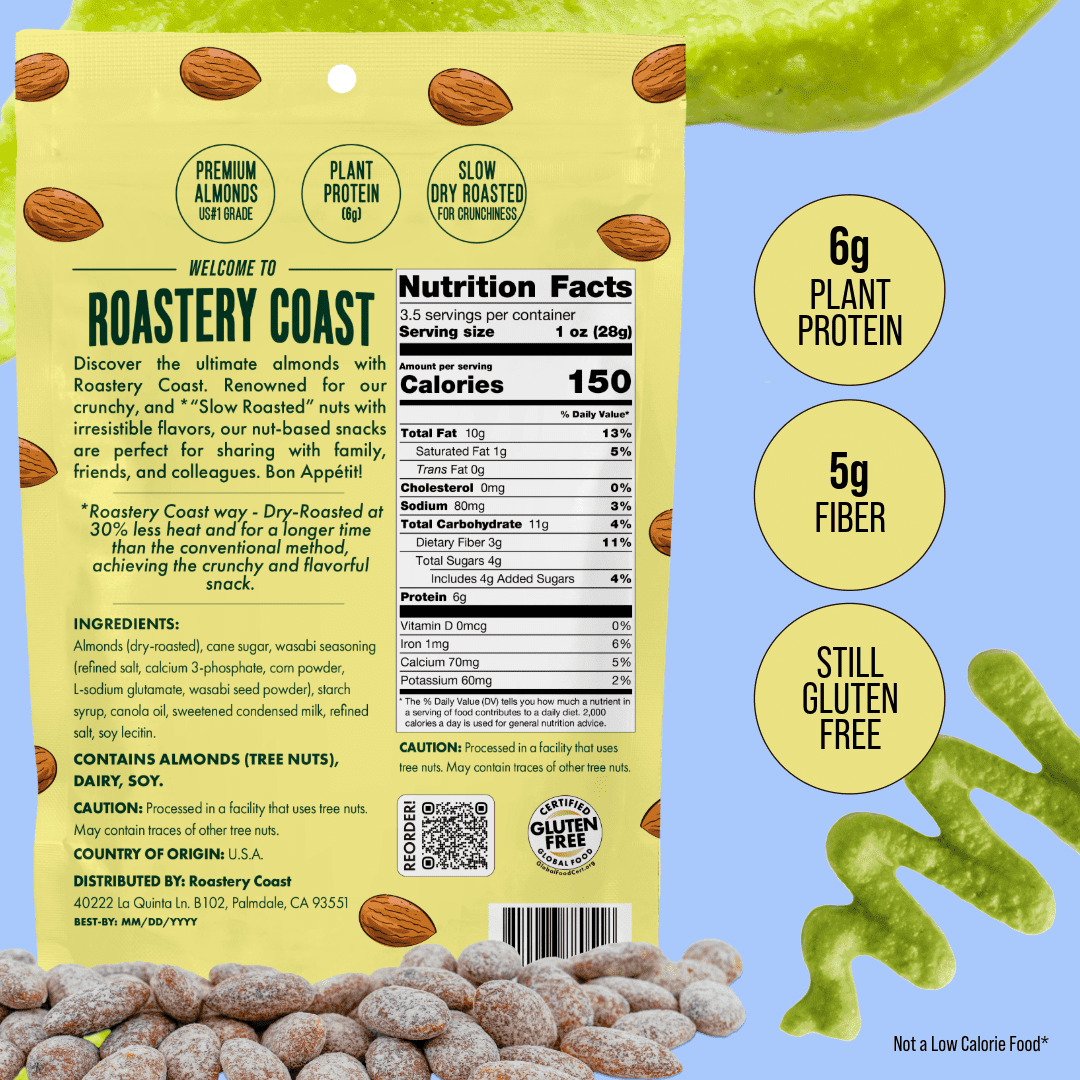 Roastery Coast Wasabi Almonds