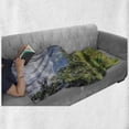 thumbnail image 6 of Yosemite Soft Flannel Fleece Blanket, Yosemite Valley Meadows with Trees Fluffy Clouds Cliff Tourist Attraction Picture, Cozy Plush for Indoor and Outdoor Use, 50" x 70", Grey Green, by Ambesonne, 6 of 6