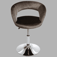 thumbnail image 5 of Impressions Vanity Giselle Contemporary Swivel Vanity Chair, Makeup Vanity Desk Chair (Soot Velvet), 5 of 5