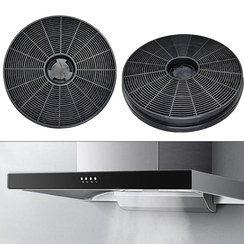 yaaqii 2PCS Kitchen Filter Range Hood Activated Carbon Filter 174mm*174mm*25mm Filter