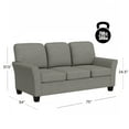 thumbnail image 4 of Hillsdale Furniture Lorena Upholstered Fabric Sofa in Gray Fabric, 4 of 17
