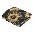 thumbnail image 5 of Black Tie Dye Art Flannel Blanket for Bed,Travel and Camping, Abstract Watercolor Dyeing Super Soft Cozy Blanket for All Seasons 60"x80", 5 of 7