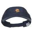 thumbnail image 5 of Golden Retriever Head Embroidered Pro Style Cotton Washed Visor - Navy OSFM, 5 of 5