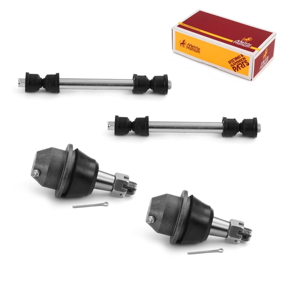 Metrix Premium Chassis Parts - 4 PC L/R Front Sway Bar Stabilizer End Link & L/R Front Lower Ball Joint Kit Fits 95-99 Chevrolet K1500, 95-00 GMC K3500, K700539 K80631 K6477