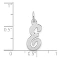 thumbnail image 2 of FJC Finejewelers 14 kt White Gold Medium Script Letter E Initial Charm, 2 of 6