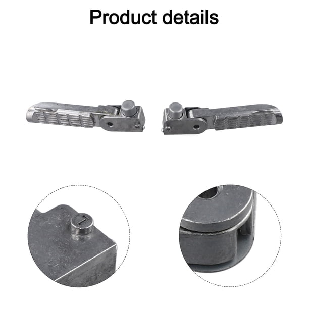Repose-pieds Pliables En Alliage D’aluminium – Antidérapant, Compatibles Vélos électriques Et Scooters, Entraxe 4-5 Cm, Noir