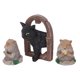 thumbnail image 1 of Adornos para gatos, 3 piezas de adornos de tuza, adornos de jardín, adornos de tuza confiables y duraderos, 1 of 9