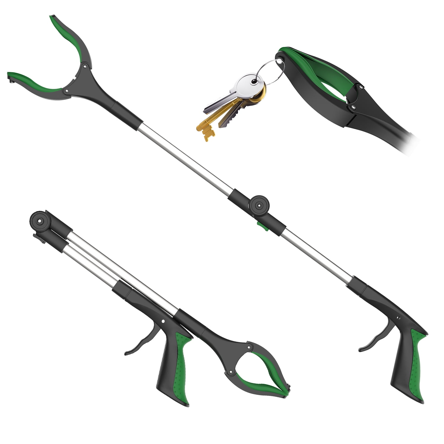 ORFELD Foldable Grabber Reacher Tool, 32' Reaching Grabber with Long Handy Arm Extension for Reaching Aid