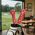 thumbnail image 4 of Yuyamidu Christmas Golf Club Head Covers for Men Women Candy Canes Golf Accessories Club Covers for Driver 3/5 Fairway Woods Hybrids, Red, 4 of 7