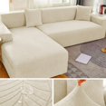 thumbnail image 1 of Waterproof Sofa Covers 1/2/3/4 Seats Jacquard Solid Couch Cover L Shaped Sofa Cover Protector Bench Covers, 1 of 7