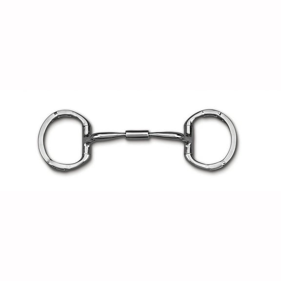 Myler Eggbutt with Hooks Comfort Snaffle Wide Barrel MB 02 (Stainless Steel, 4.75")