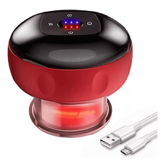 Ventosa Terapéutica Eléctrica Masajeador Inteligente Rojo