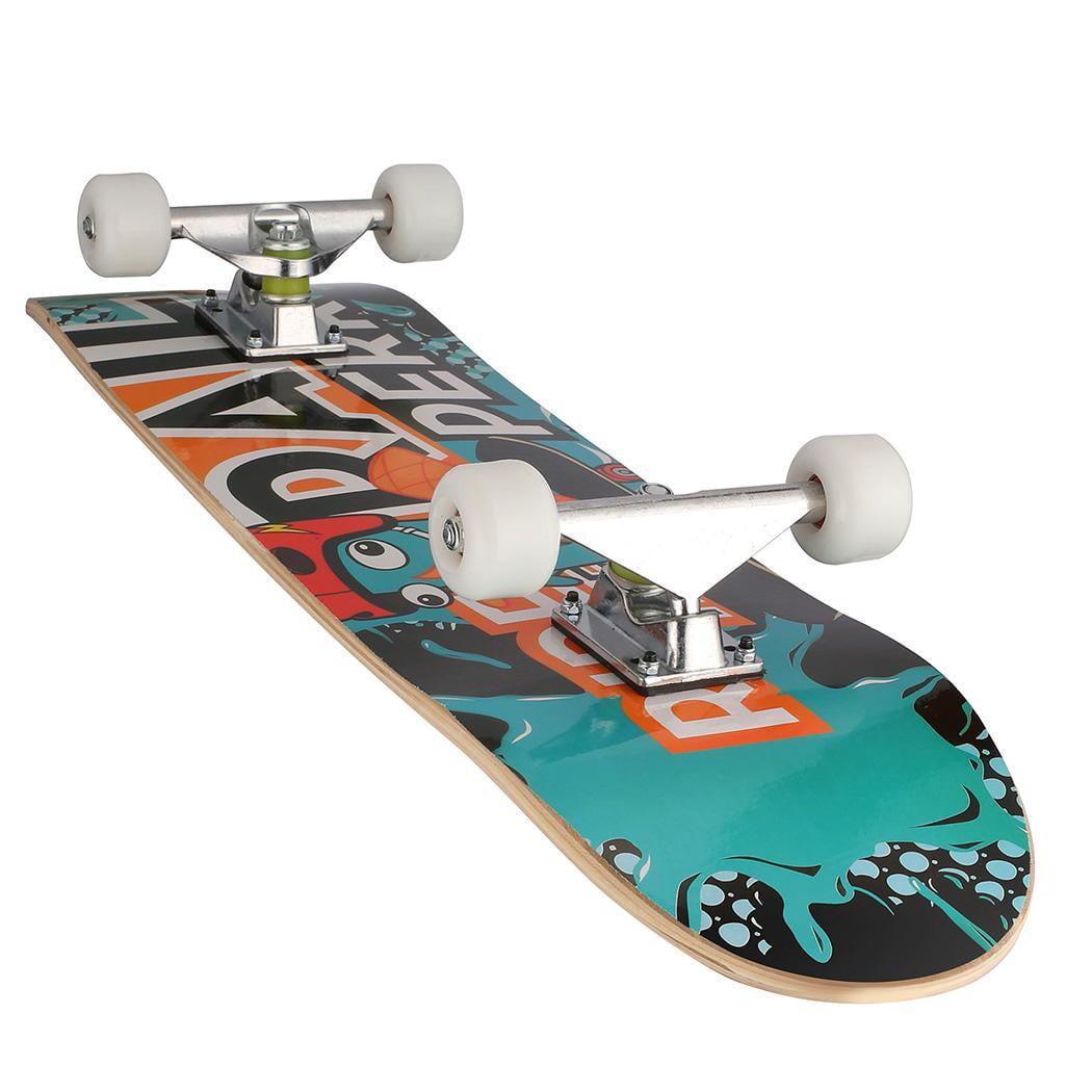 Details about   Complete Skateboard Double Kick Deck Longboard 30.6 x Kids Adults 01 