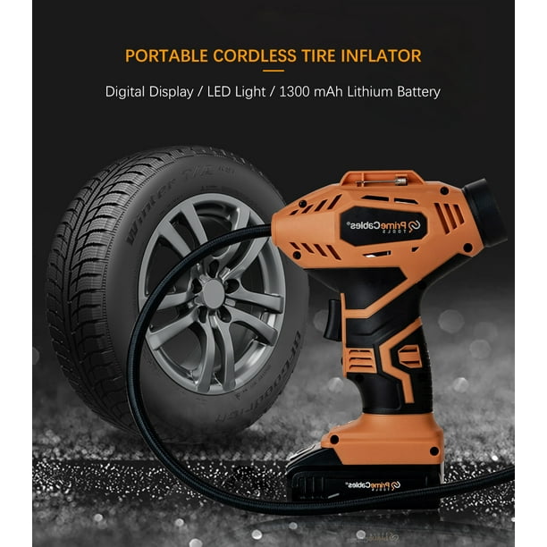 Acheter Gonfleur de pneus sans fil 20V, compresseur d'air Portable LCD,  pompe à pneus électrique avec affichage numérique, 150 PSI