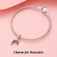 thumbnail image 3 of ROSIANNA 925 Sterling Silver Charm for Bracelets Ocean Dolphin Charm Pendant Charm Women Bracelet Charm, 3 of 5
