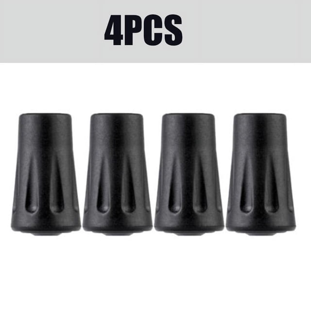MYG pour Embouts Renforcés en Caoutchouc pour Poteaux de Randonnée et de Randonnée - pour des Housses de Protection Antidérapantes Durables - Accessoires Légers Augmentant la Friction pour Bâtons de Marche (Lot de 4)