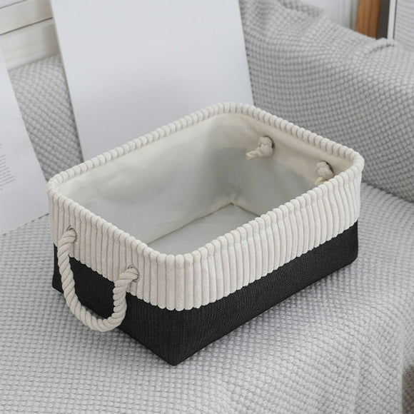 Bac de Rangement Pliable, Boîte de Rangement en Tissu, Panier en Tissu Pliable pour l'Organisation de la Maison, Jouets et Déco, 1 Unité