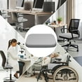 thumbnail image 3 of Fmxomd Foam Seat Cushion Chair Pad – Slow Rebounds Office Chair Cushion for Enhanced Comfort, Ideal for Office, Car, and Travel Seat Cushion – Cushion for Chair – (Gray, 13.8x13.8x1.38in), 3 of 8