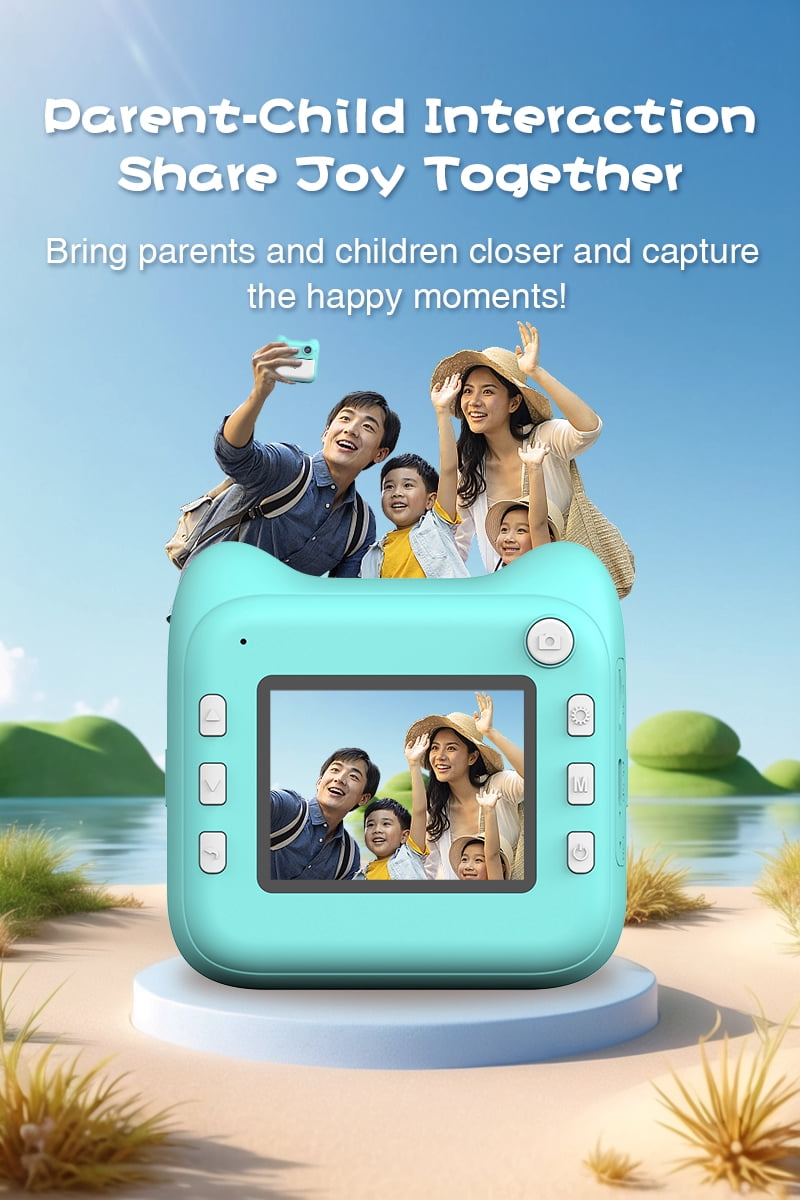one-piece children's printer allows you to take photos and print them instantly, recording your growth and cherishing memories.