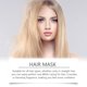thumbnail image 4 of Productos para el cuidado del cabello Mascarilla capilar sin enjuague con protección térmica Nutrición profunda Suavizante Mascarilla para cabello seco y encrespado Alisado y brillante 100 g Un acondi, 4 of 5