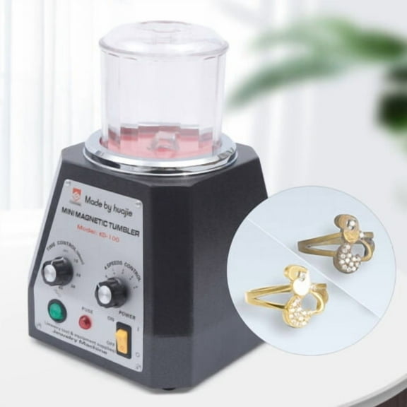 110V Silver Jewelry Buffing Polishing Machine Time Control 4 Speeds Durable