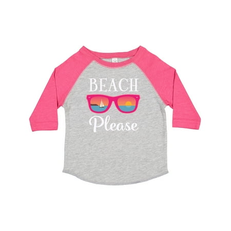 

Inktastic Beach Please Sunglasses Gift Toddler Toddler Girl T-Shirt