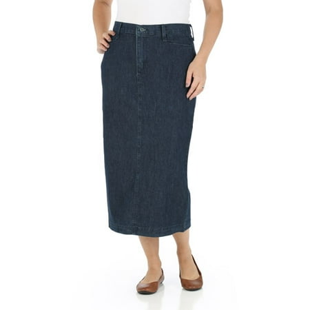 Lee Riders - Women's Long Stretch Twill Skirt - Walmart.com