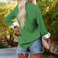 thumbnail image 6 of ZyeKqe Button down Shirts for Women Drop Shoulder Blouse Long Sleeve Oversized Shirt Work Office Solid Color Tops, 6 of 6