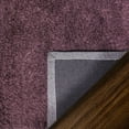thumbnail image 4 of Elegant and Plush Hand-Woven Solid Shag Indoor High Traffic Hallway Runner Rug by Blue Nile Mills - 2.6' x 8', Purple, 4 of 4