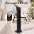 thumbnail image 5 of Ventilador De Torre Shawty® 40 Pulgadas 100cm Con Control Remoto, 5 Velocidades Temporizador 12H, Silencioso y Portátil, Ideal Dormitorio, Oficina, Cocina, 5 of 5
